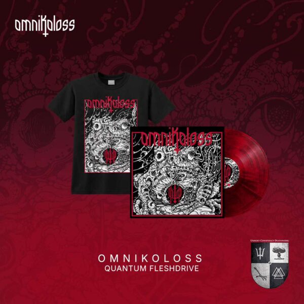 043_Omni_III_vinyl_red_bund OMNIKOLOSS - FLESHDRIVE RED 12" + SHIRT BUNDLE