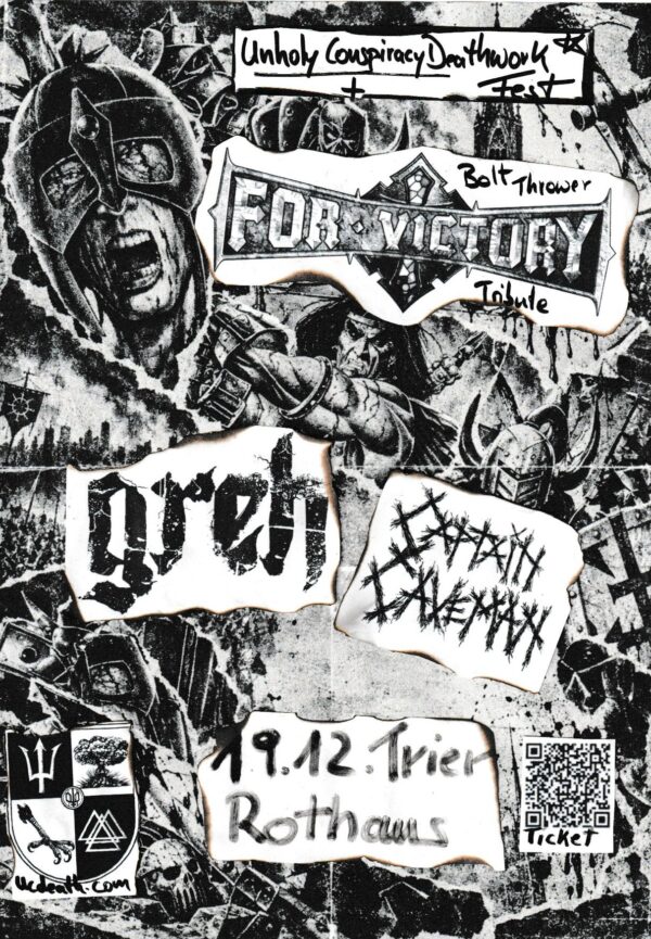 FOR VICTORY – BOLT THROWER TRIBUTE | TRIER 19.12.2026 – Rothaus, Trier